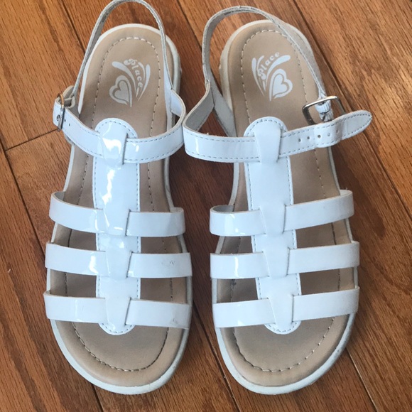 childrens white sandals